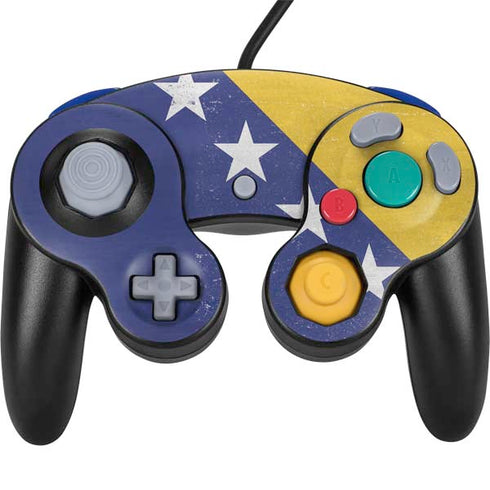 Bosnia and Herzegovina Flag Distressed Nintendo Skins